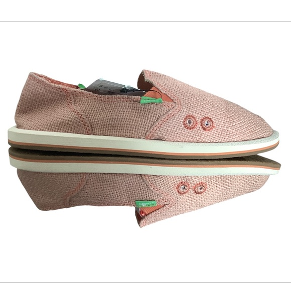 NWT Sanuk Womens Donna Cruz Carnelian Textile Weave Slip on Surfer Shoes Size 6 - Picture 5 of 7